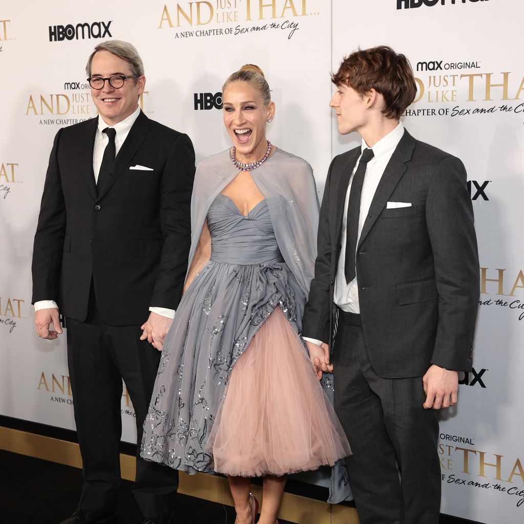 Matthew Broderick, Sarah Jessica Parker und James Wilkie Broderick auf der "And Just Like That"-Prem