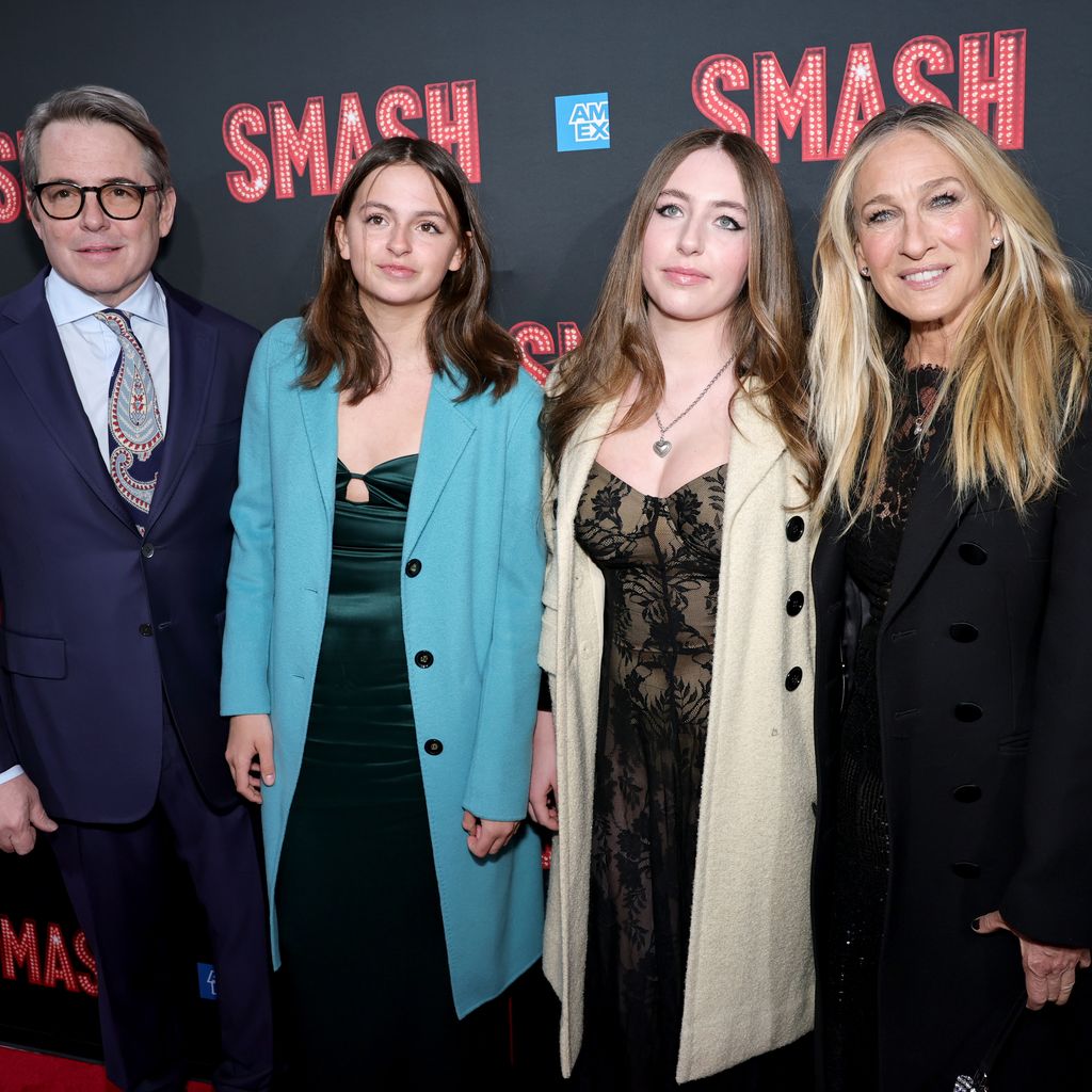 Matthew Broderick, Tabitha Broderick, Marion Broderick und Sarah Jessica Parker, April 2025