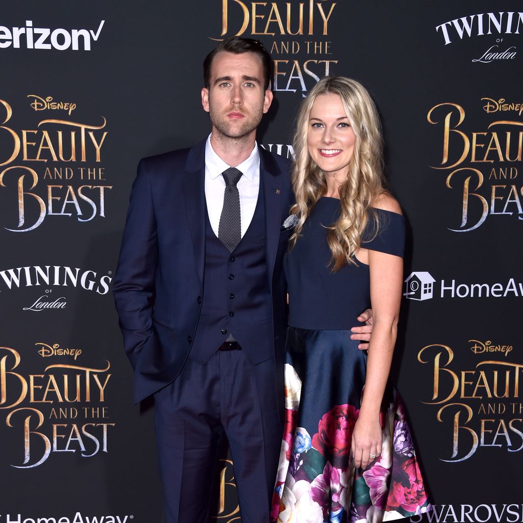Matthew Lewis und Angela Jones bei der "Beauty and the Beast"-Premiere in Los Angeles