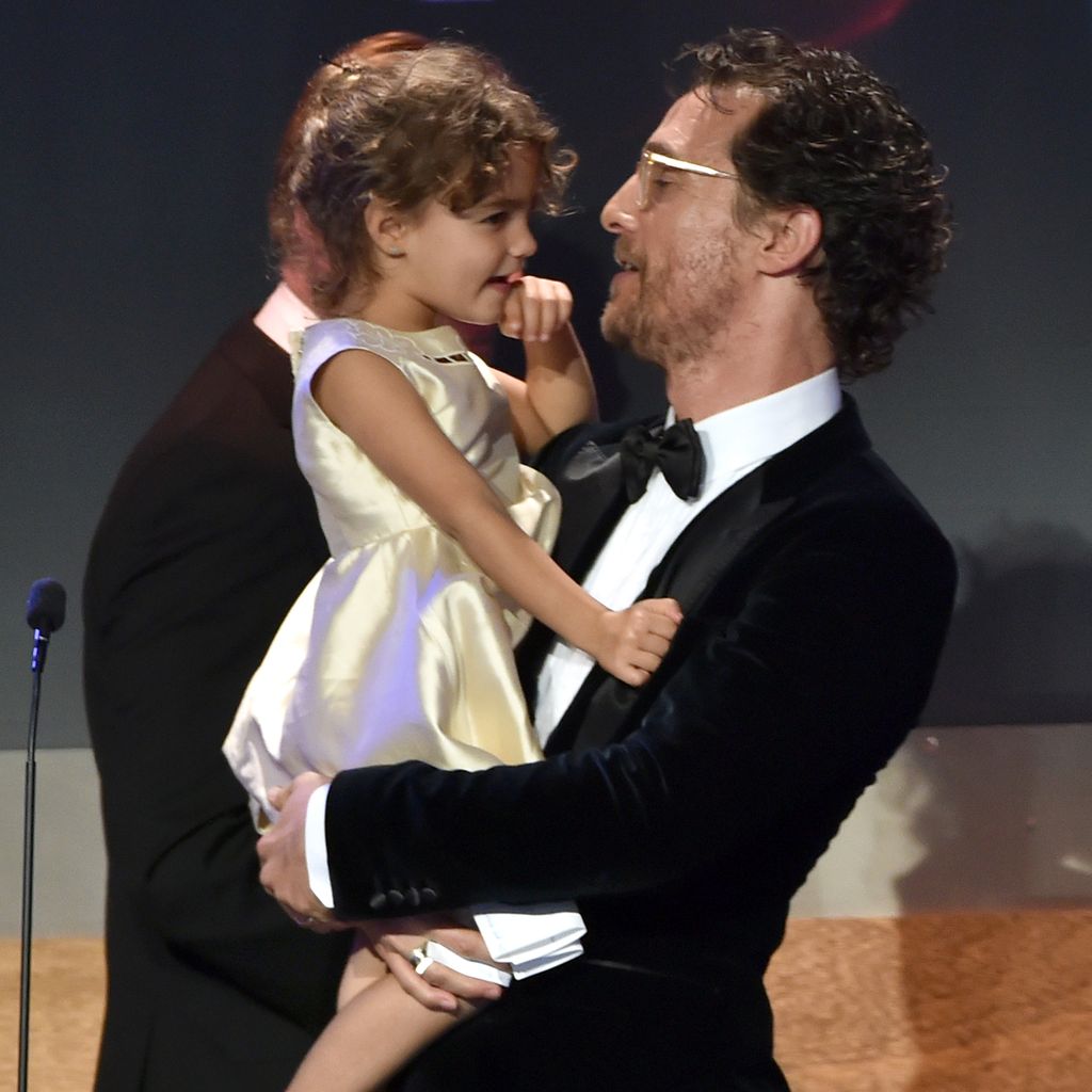 Matthew McConaughey mit seiner Tochter Vida im Oktober 2014