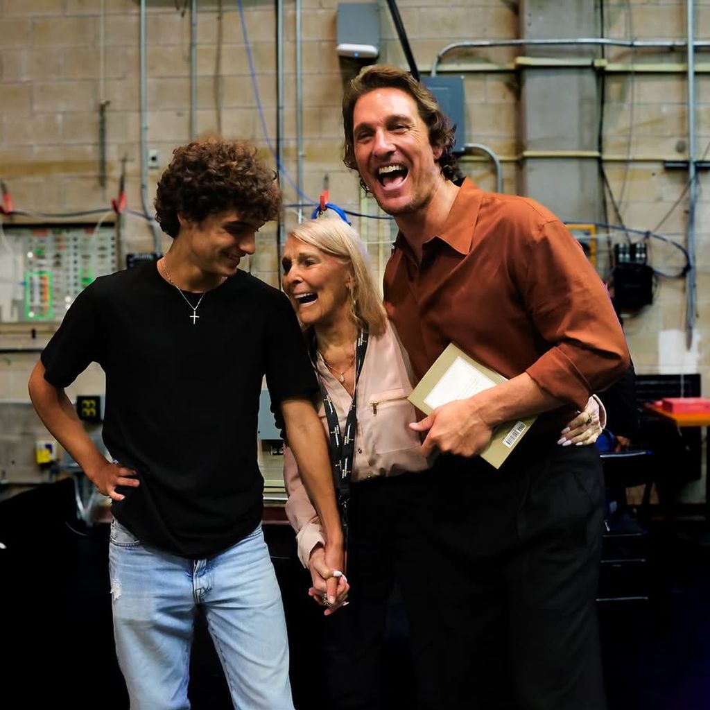 Matthew McConaughey mit Sohn Levi und Mutter Kay, Januar 2026