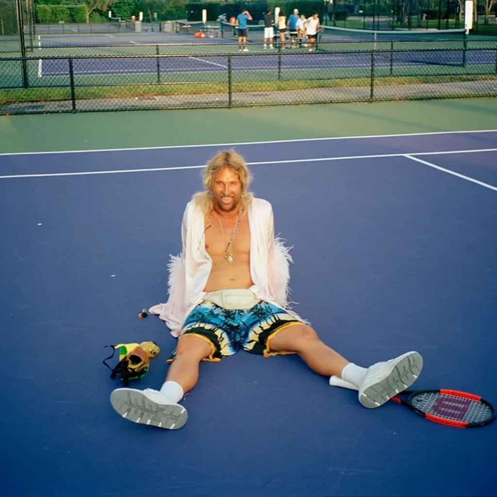 Matthew McConaughey postet ein Bild, das ihn mit blonder Mähne zeigt, April 2026.