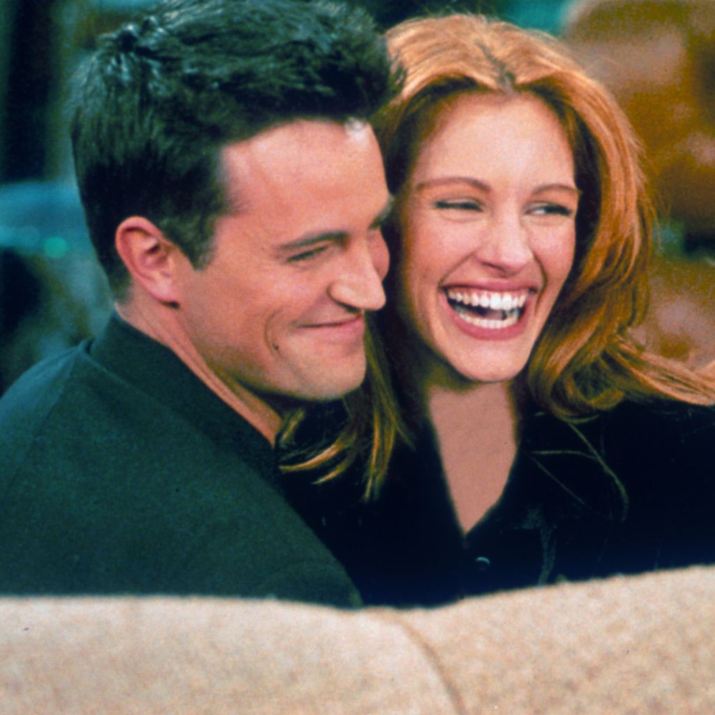 Matthew Perry und Julia Roberts am "Friends"-Set