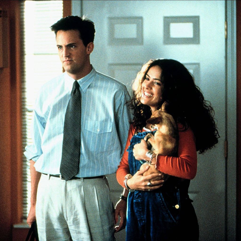 Matthew Perry und Salma Hayek im Film "Fools Rush In", 1997