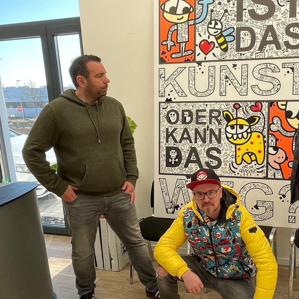Matthias Distel alias Ikke Hüftgold und Jürgen Kadel alias Honk!