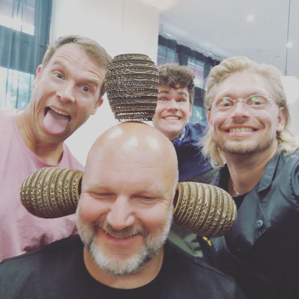 Matthias Etienne Girrulat mit seinen BTN-Kollegen