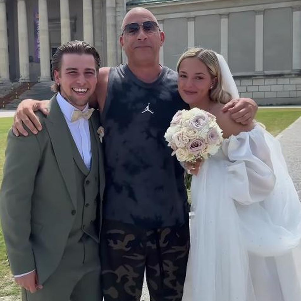 Matthias Höhn, Vin Diesel und Lejla an ihrer Hochzeit