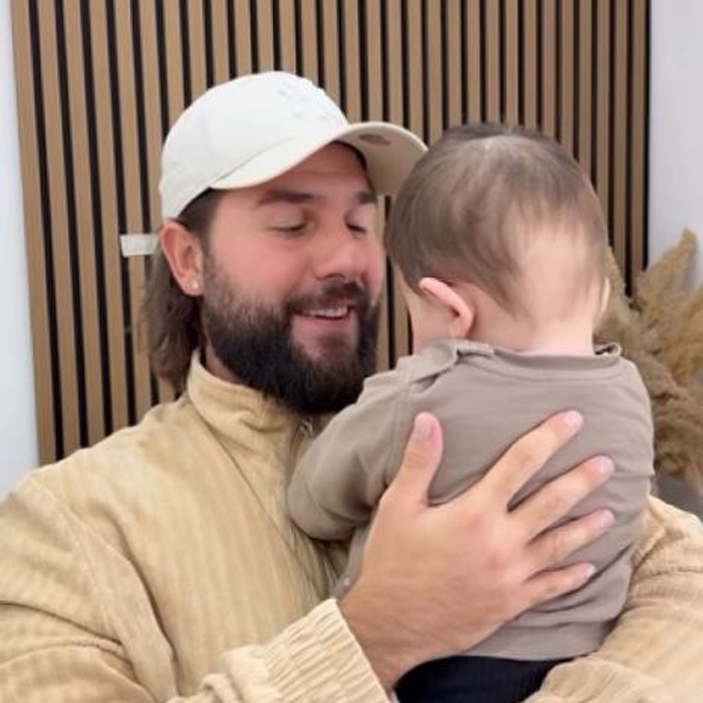 Maurice Dziwak mit seinen Sohn, Oktober 2025