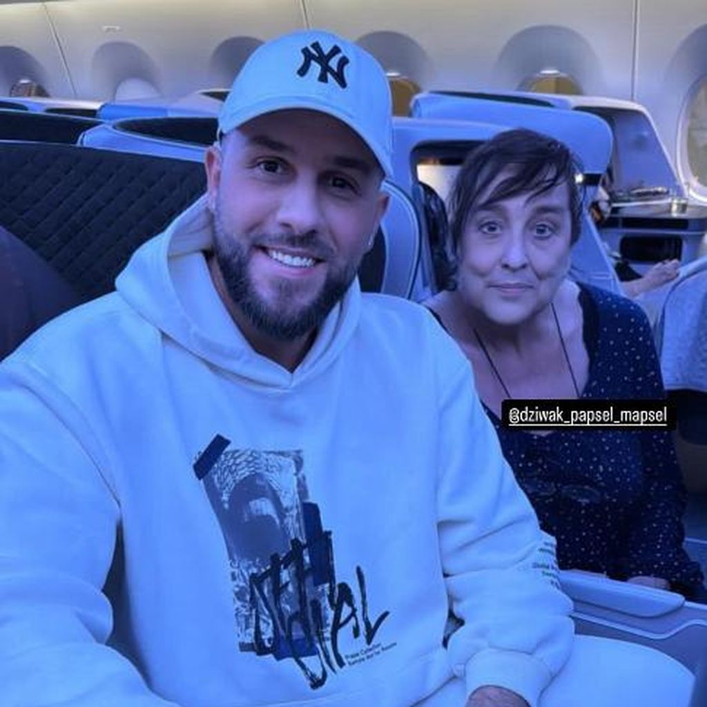 Maurice Dziwak und seine Mutter Anja