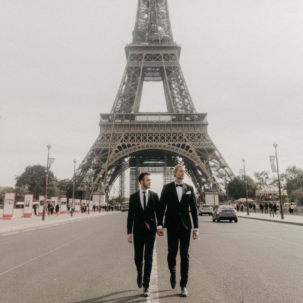 Maurice Schmitz und Kim Tränka in Paris