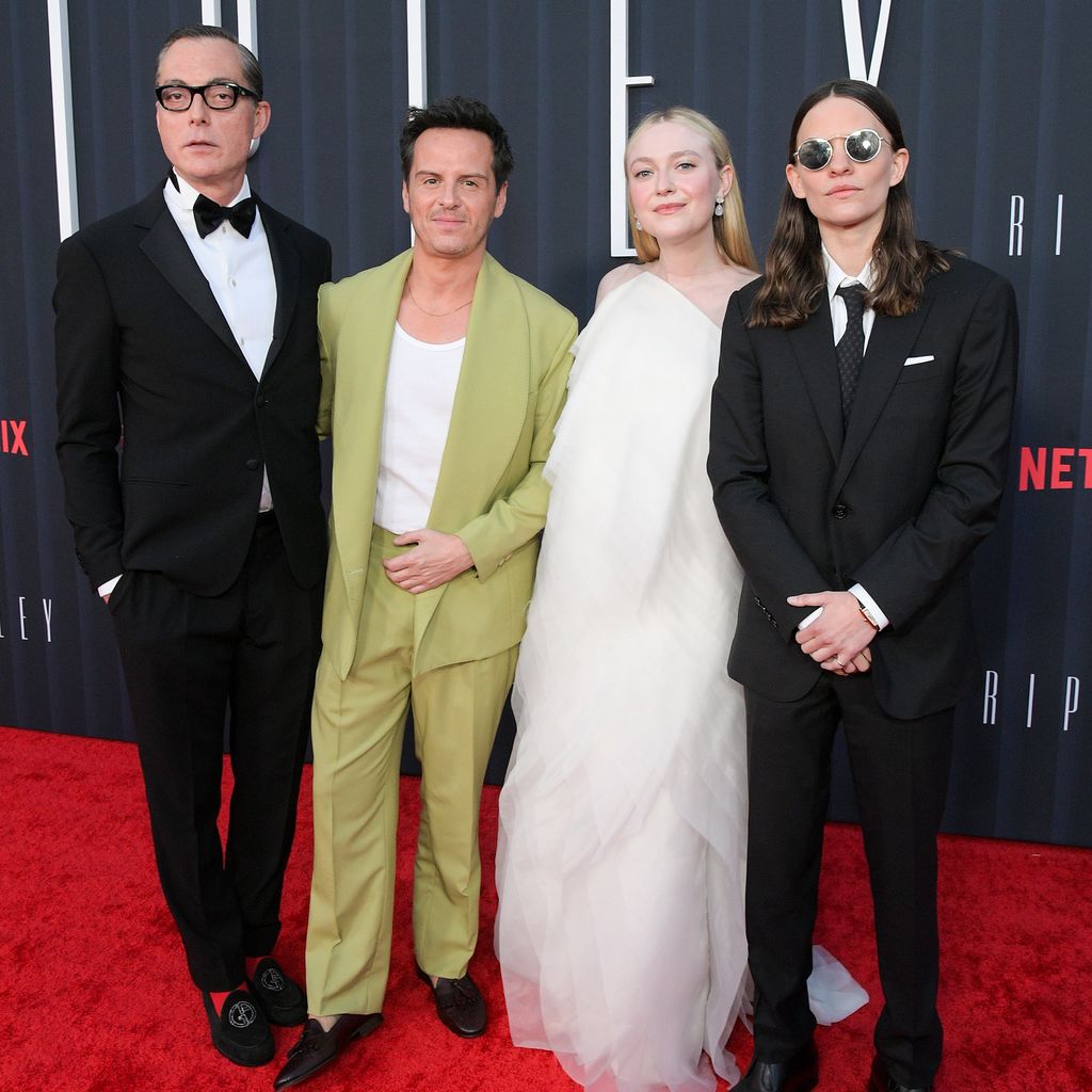Maurizio Lombardi, Andrew Scott, Dakota Fanning, und Eliot Sumner, im April 2024