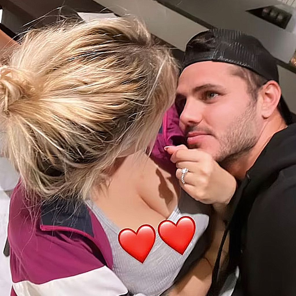 Mauro Icardi mit seiner Frau Wanda