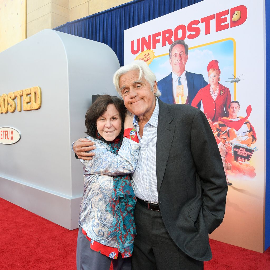 Mavis Nicholson Leno und Jay Leno im April 2024