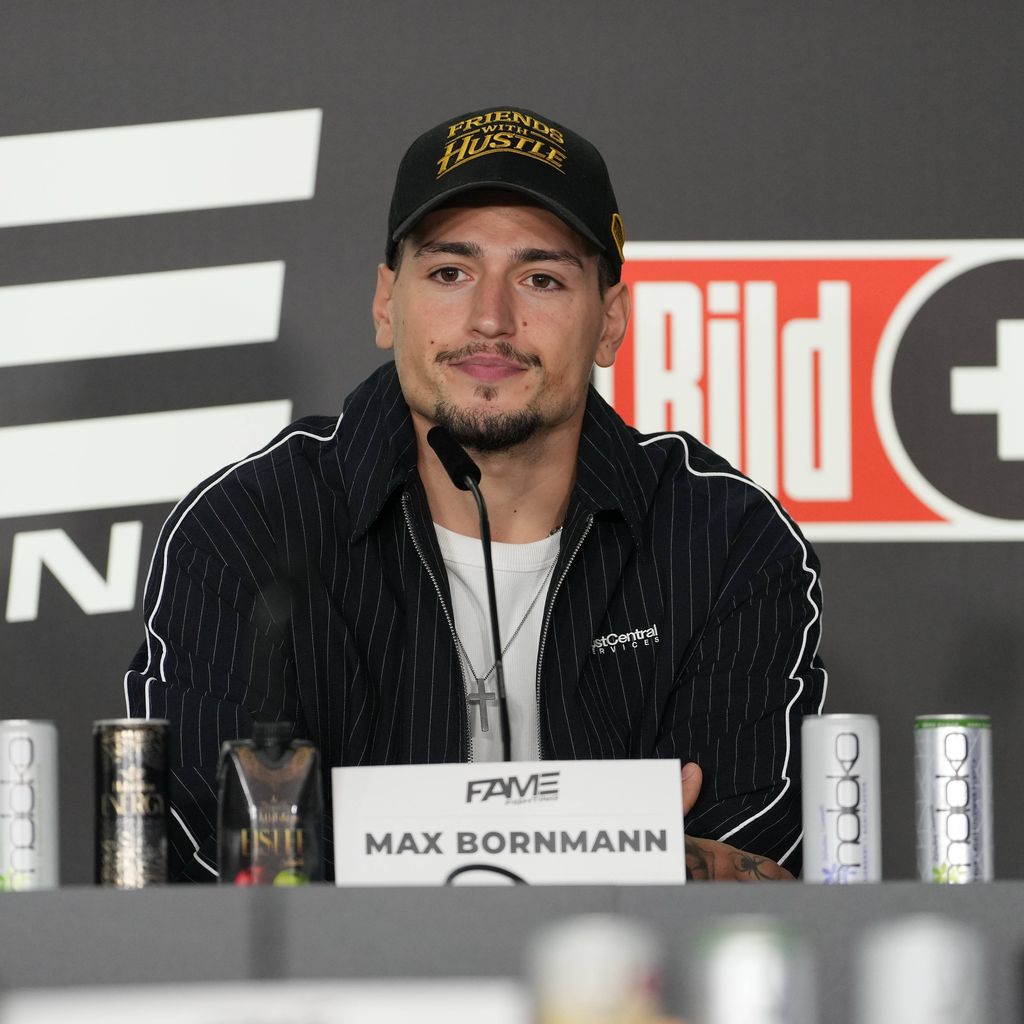 Max Bornmann bei der Pressekonferenz zu Fame Fighting 2026 im Atlantic Hotel Essen
