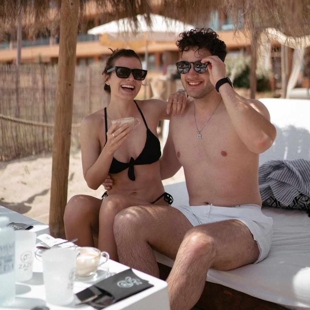 Maxime Herbord und Leander Sacher im April 2023 auf Ibiza