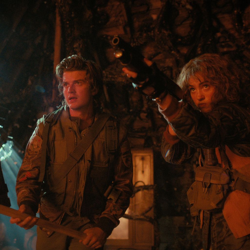 Maya Hawke, Joe Keery und Natalia Dyer in "Stranger Things"