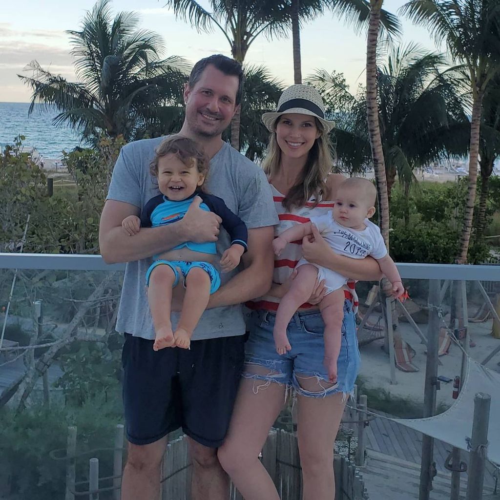 Maya Vander mit ihrem Mann David und ihren beiden Kindern im November 2020