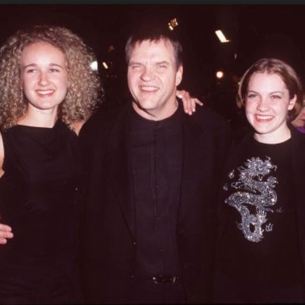 Meat Loaf mit seinen Töchtern Pearl und Amanda