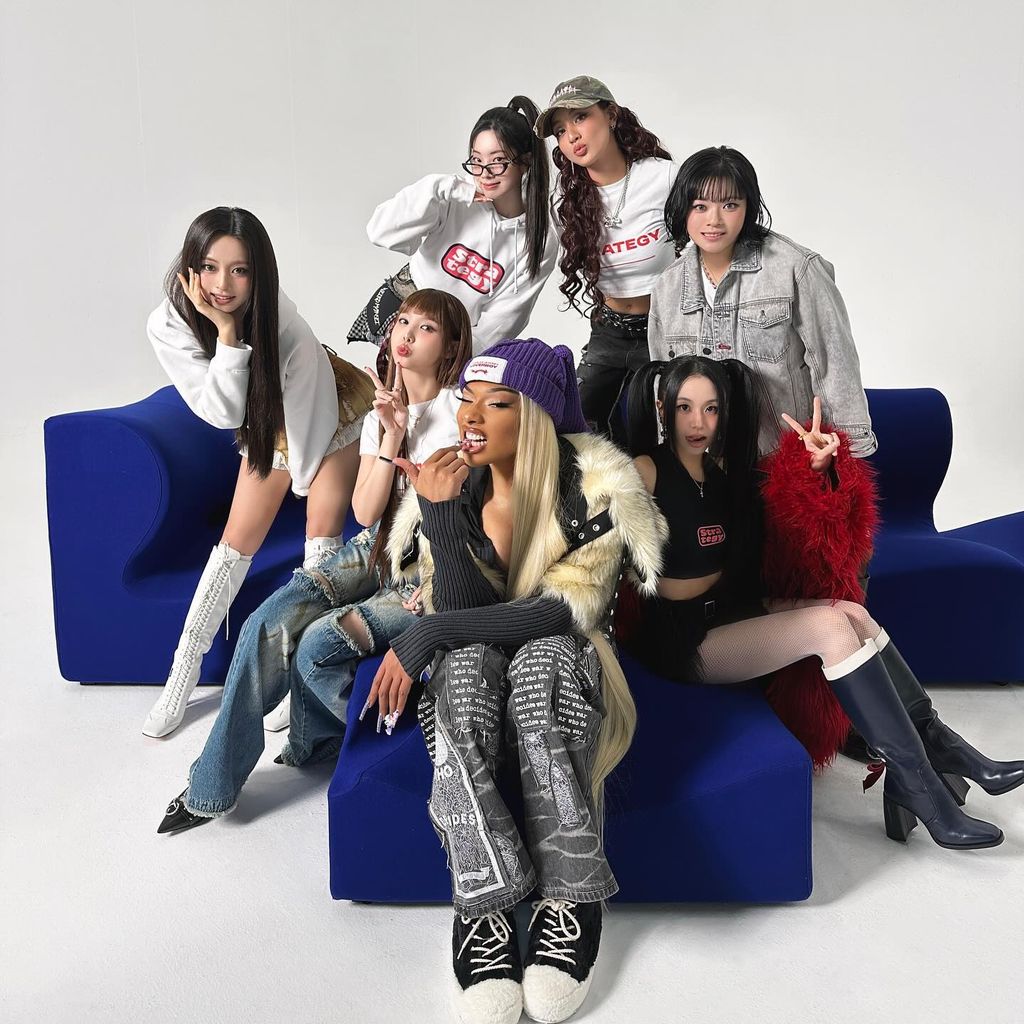 Megan Thee Stallion, Nayeon, Jeongyeon, Jihyo, Dahyun, Chaeyoung und Tzuyu, Instagram, Dezember 2024