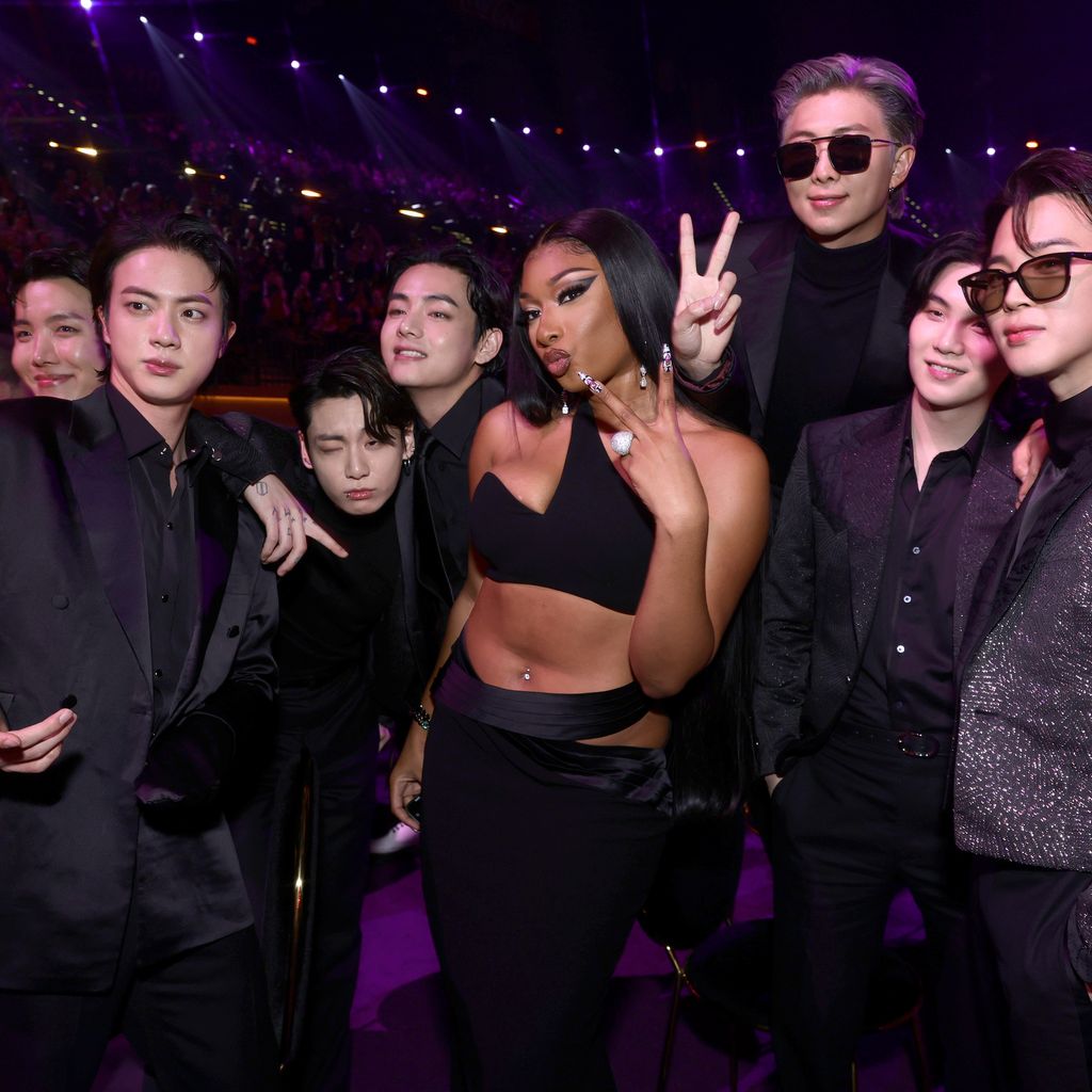 Megan Thee Stallion und BTS im April 2022