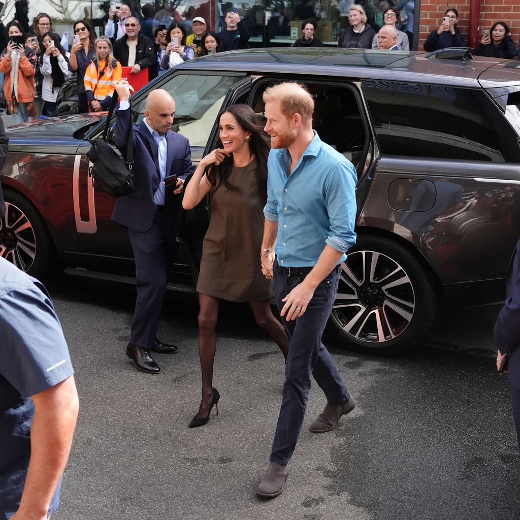 Meghan, Herzogin von Sussex, und Prince Harry treffen zu einem Besuch des Mental-Health-Programms batry Australia an der Swinburne University in Melbo