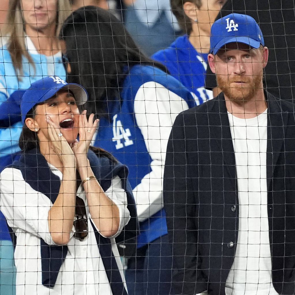 Herzogin Meghan und Prinz Harry verfolgen die World Series im Dodger Stadium in Los Angeles, 28. Oktober 2025