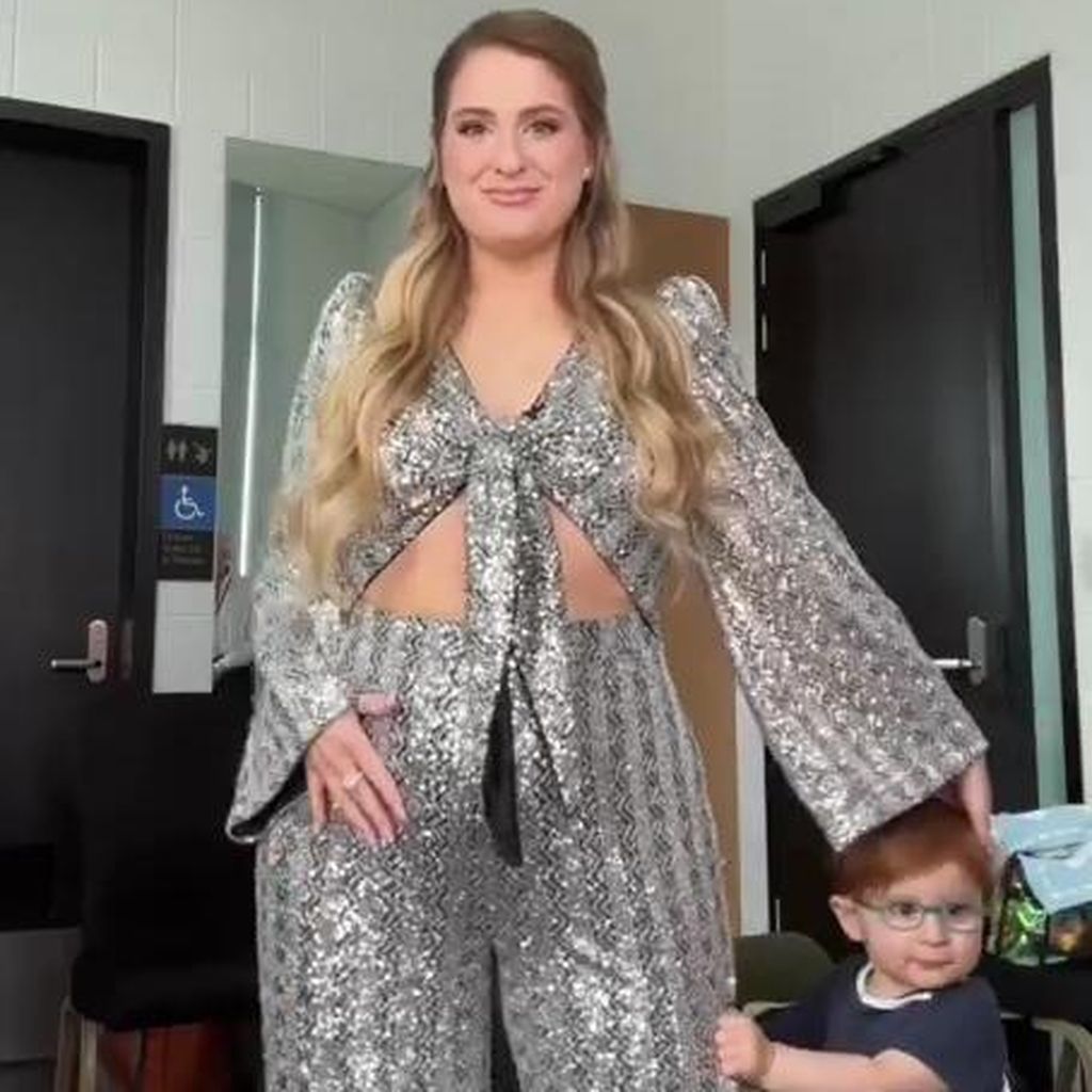 Meghan Trainor und ihr Sohn Riley im März 2023