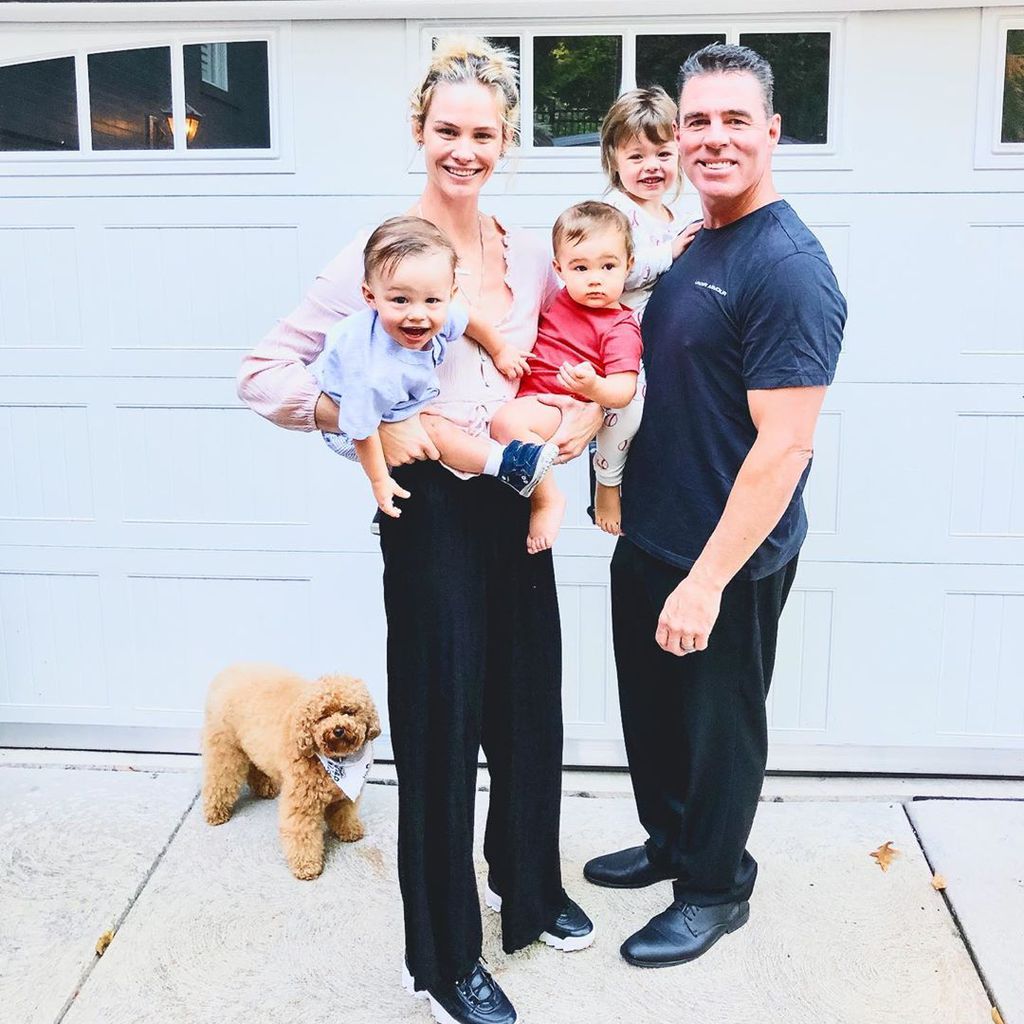 Meghan King Edmonds und Jim Edmonds mit ihren Kindern Hayes, Hart und Aspen