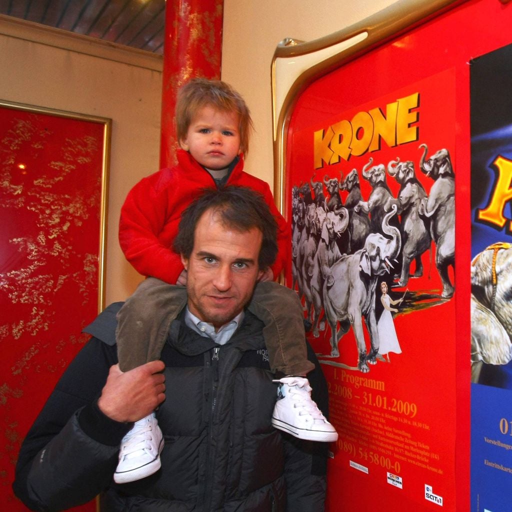 Mehmet Scholl mit Tochter Polli beim Ausflug in den Zirkus Krone, Saison 2008/2009