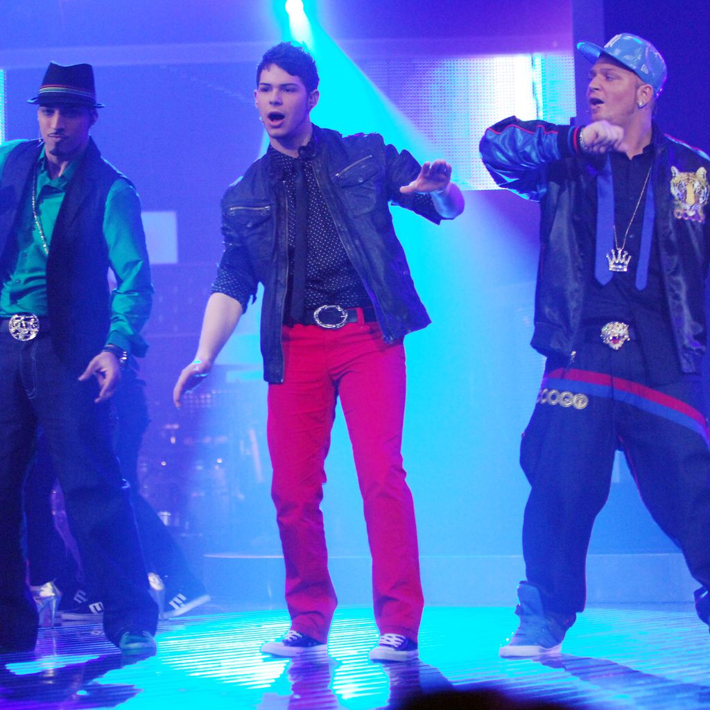 Mehrzad Marashi, Daniel Hoffmann und Menowin Fröhlich beim DSDS-Halbfinale 2010
