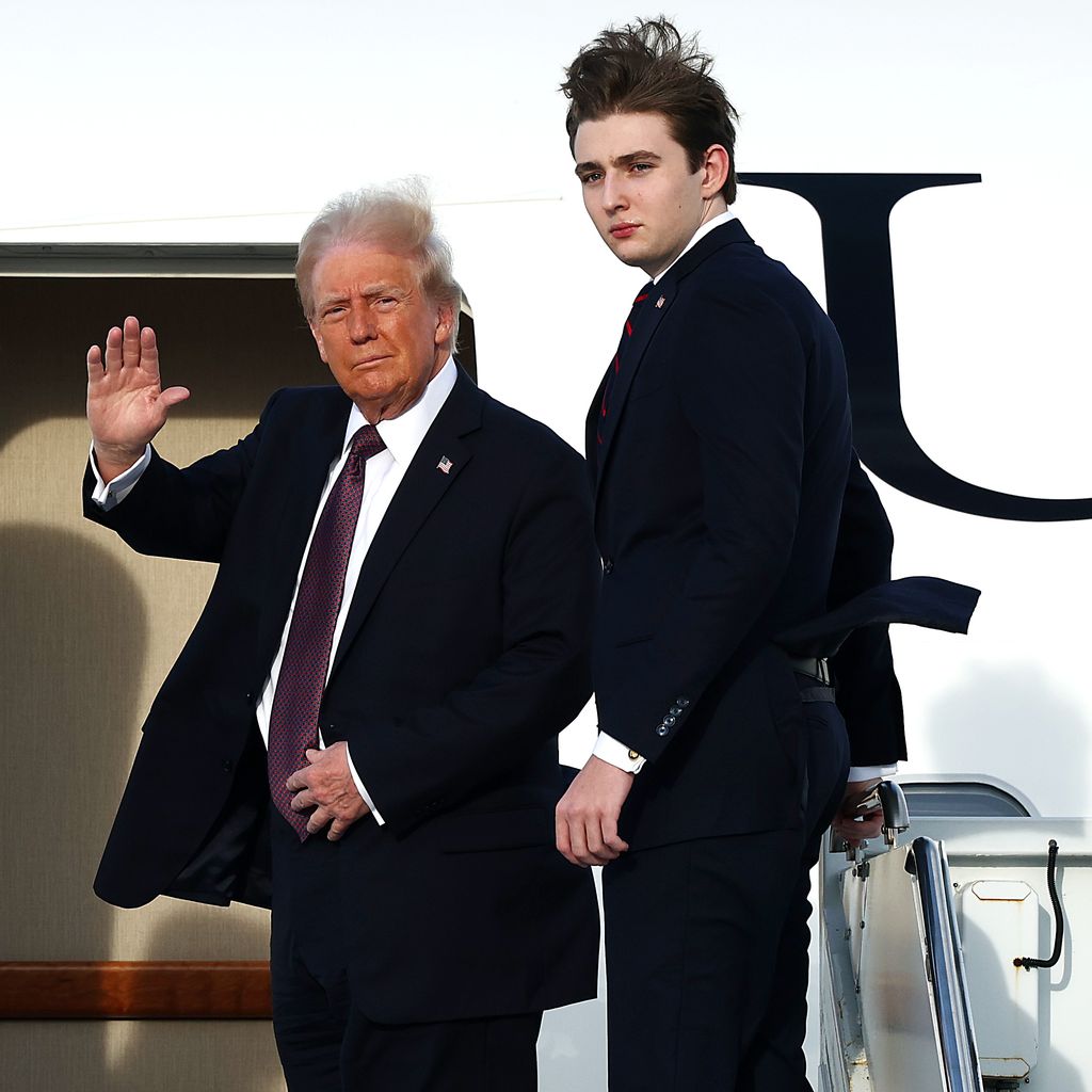 Melania, Donald und Barron Trump, Januar 2025