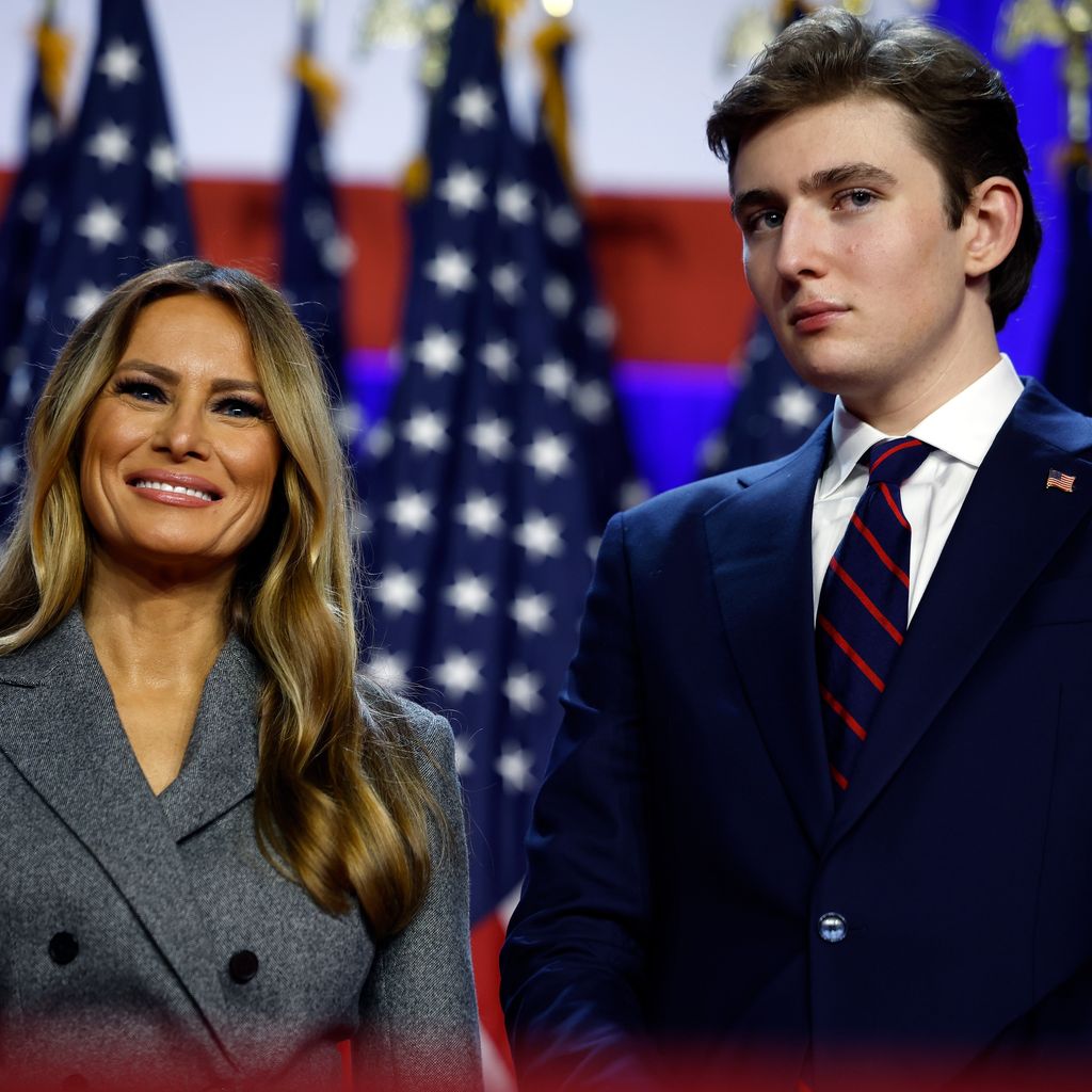 Melania Trump und ihr Sohn Barron Trump, November 2024