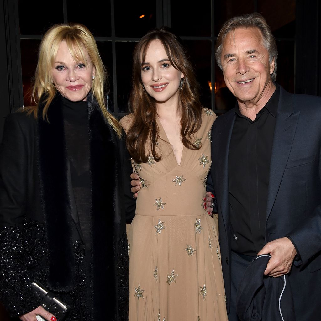 Melanie Griffith, Dakota Johnson und Don Johnson 2016 in New York