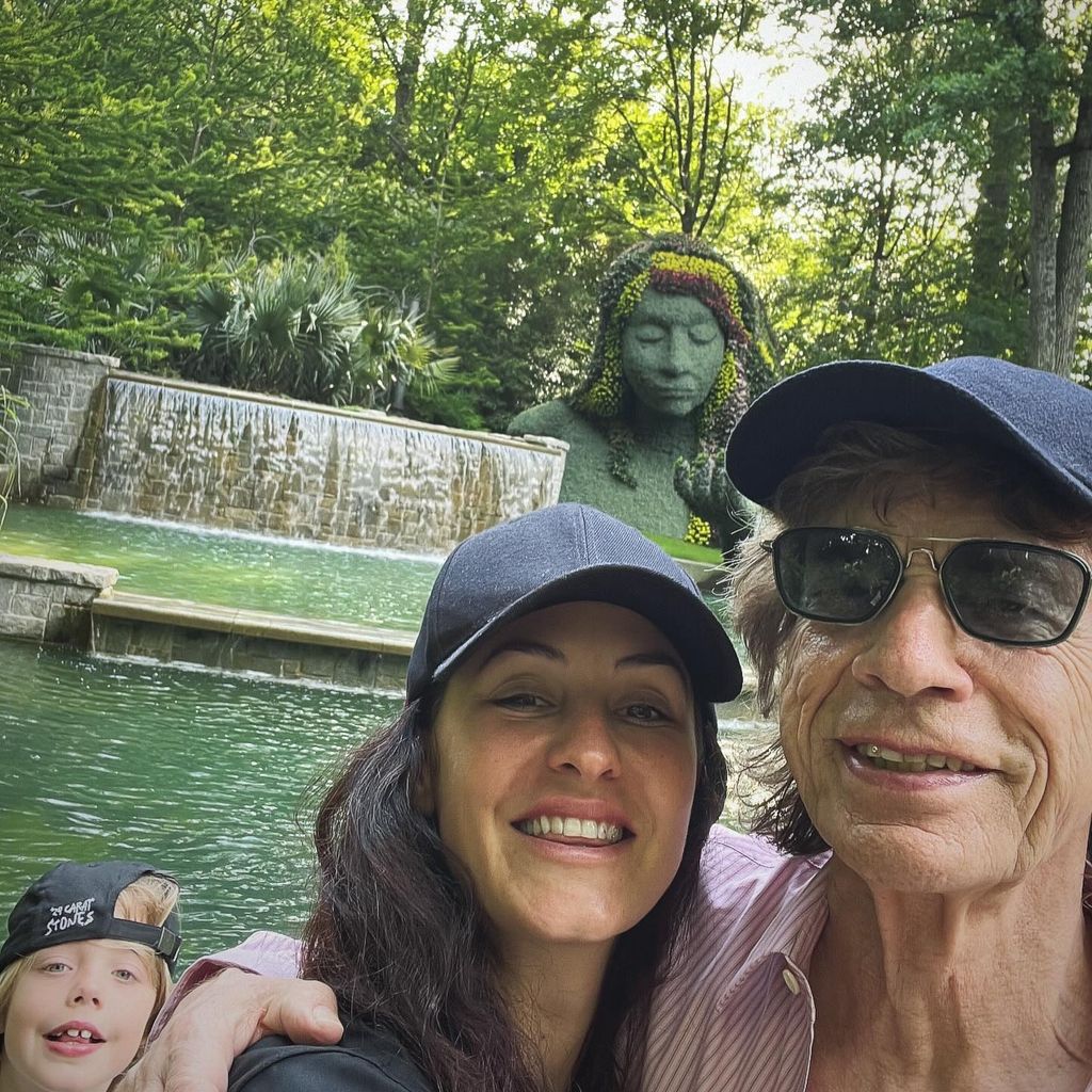 Melanie Hamrick und Mick Jagger mit ihrem Sohn Deveraux