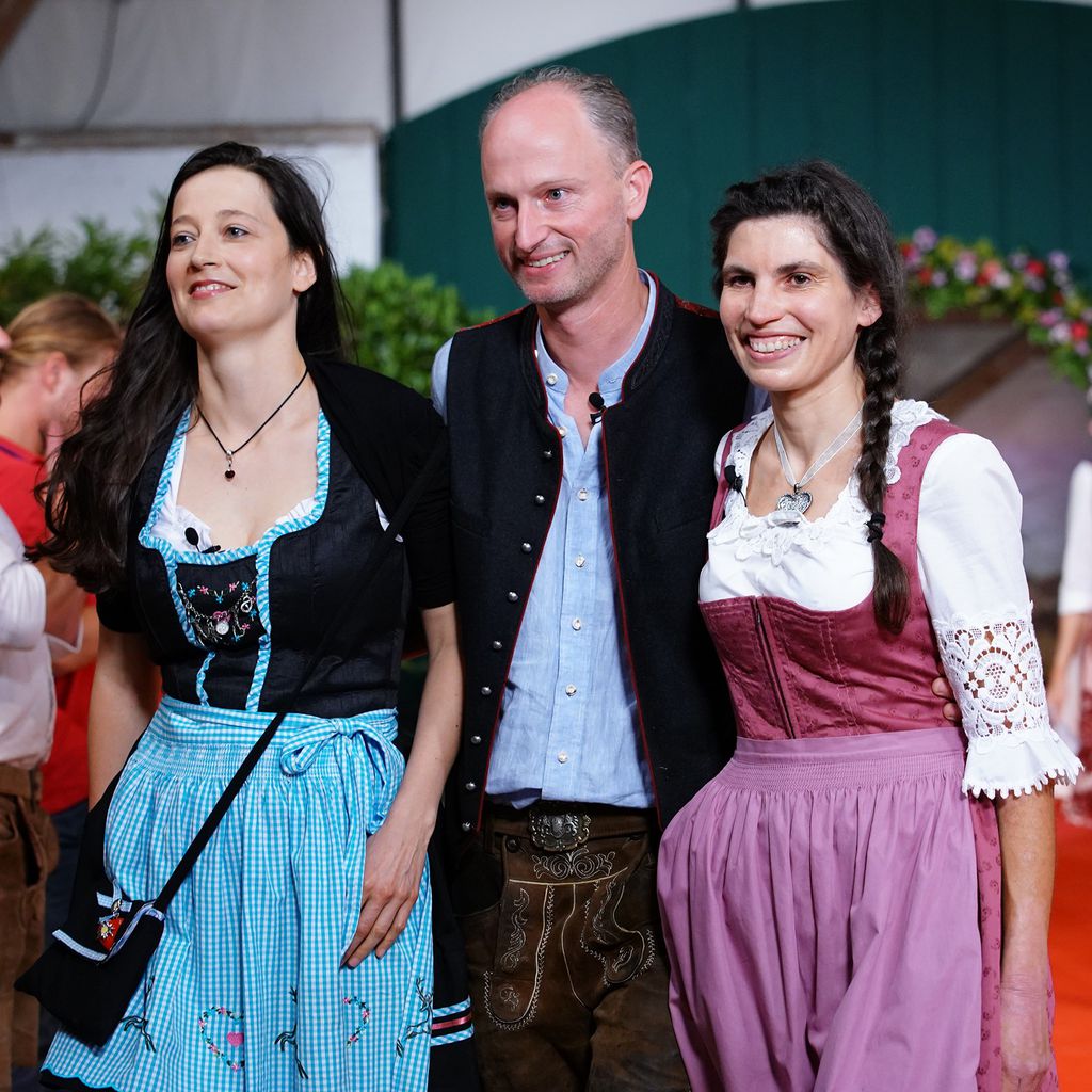 Melanie, Hubert und Andrea bei "Bauer sucht Frau" 2021