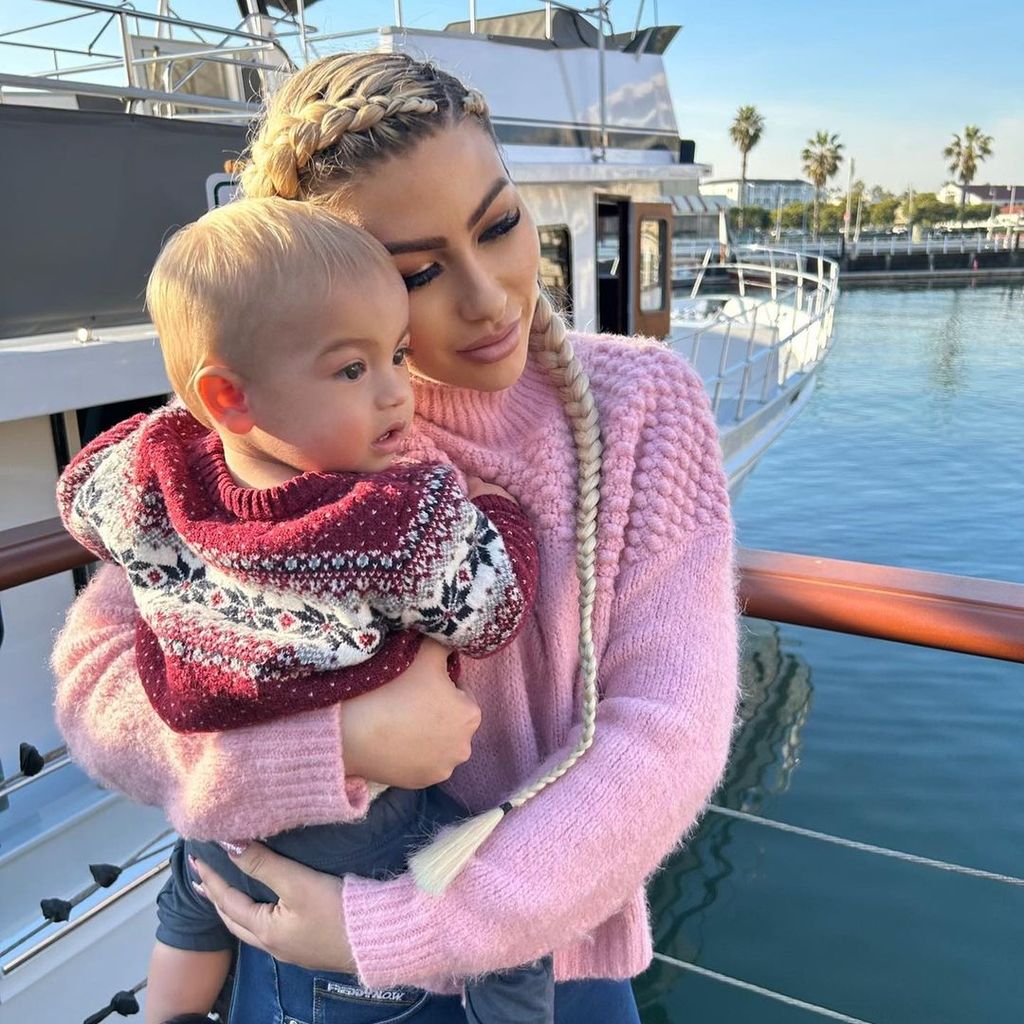 Melanie Martin und ihr Baby Prince, Dezember 2022