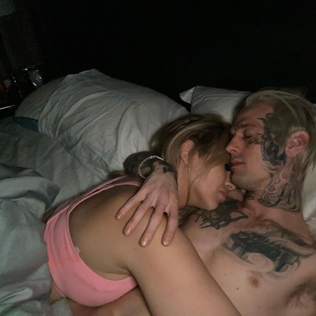 Melanie Martin und Aaron Carter im September 2021