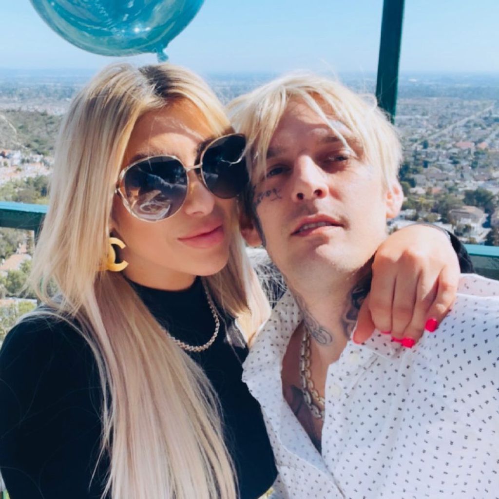 Melanie Martin und Aaron Carter im März 2021
