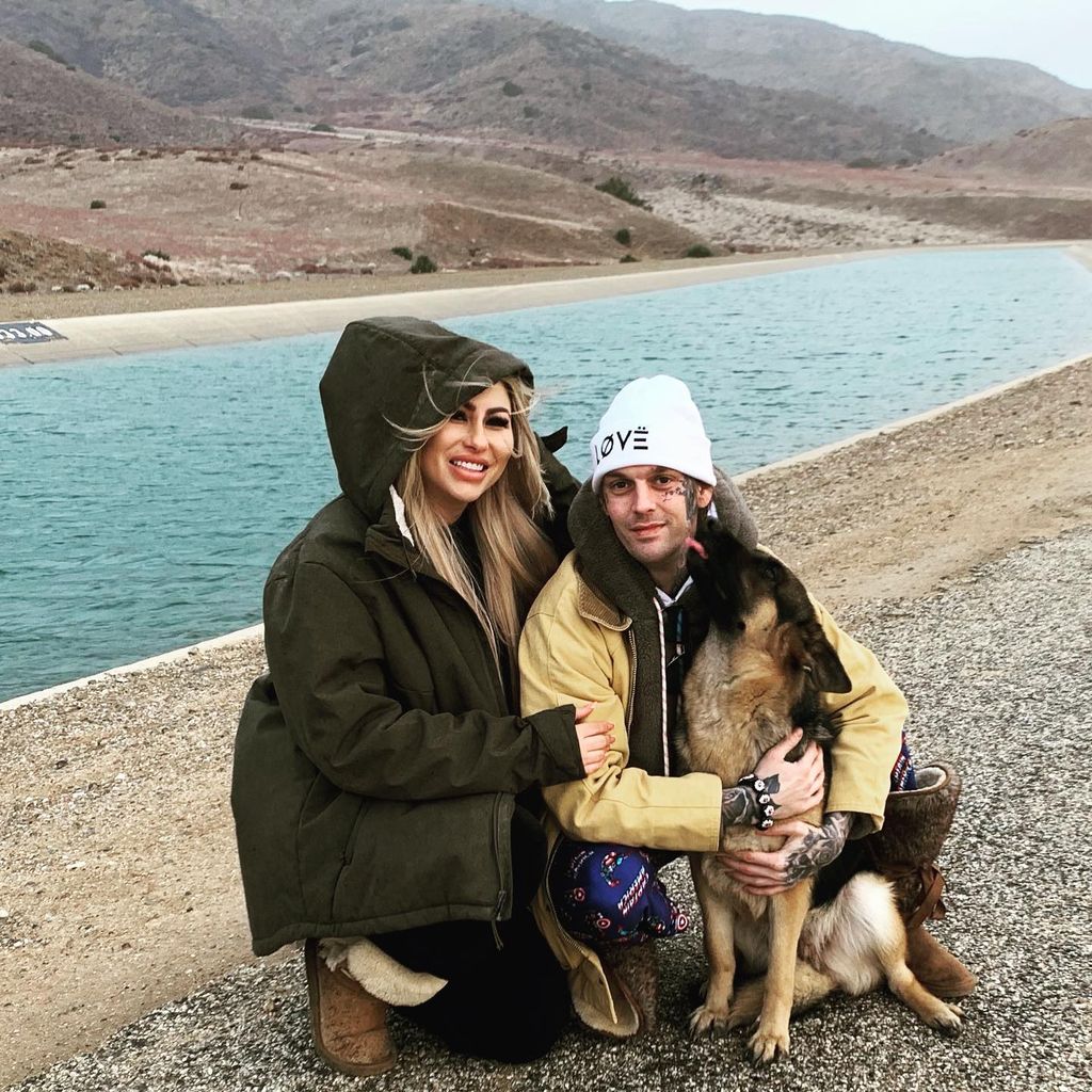 Melanie Martin mit Aaron Carter im Dezember 2021