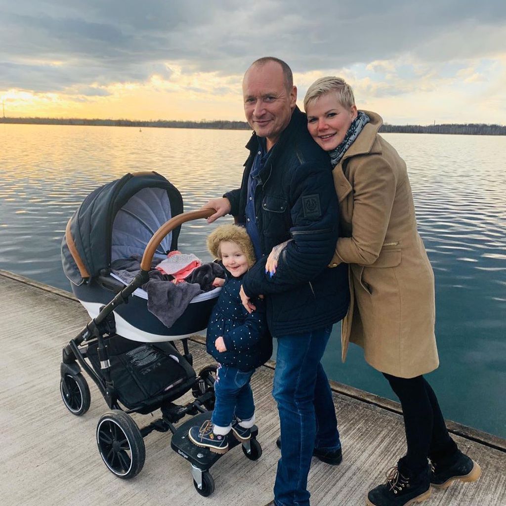 Melanie Müller mit ihrem Mann Mike und ihren Kindern Mia Rose und Matty