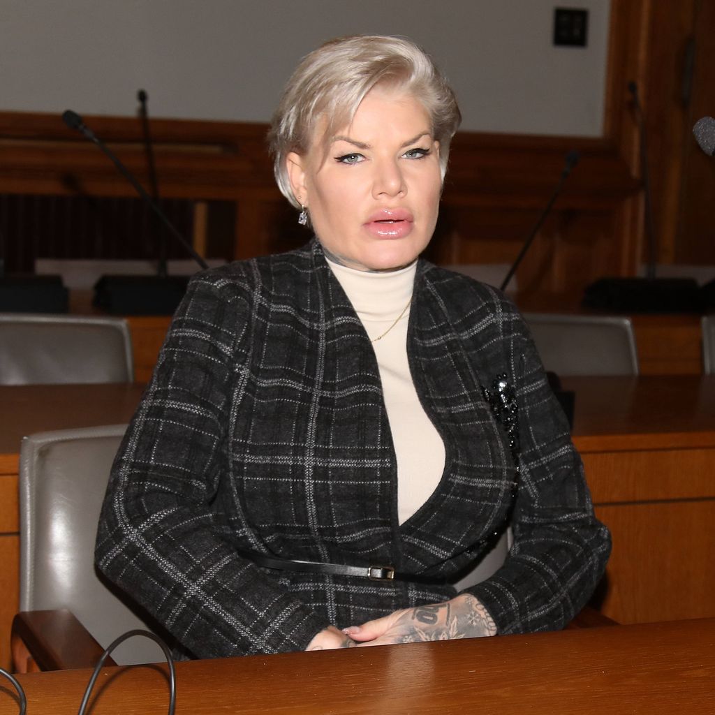 Melanie Müller beim Berufungsprozess am Landgericht Leipzig, 18. Dezember 2025