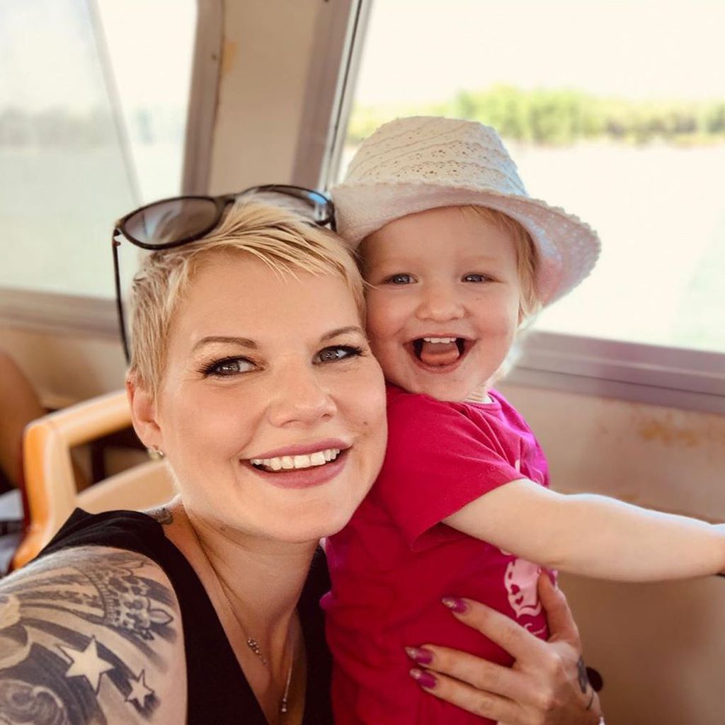 Melanie Müller mit ihrer Tochter Mia Rose