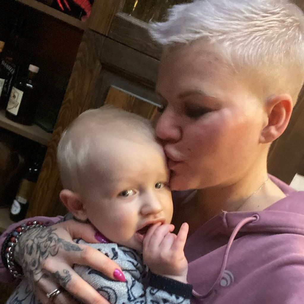 Melanie Müller und ihr Sohn Matty, Februar 2021