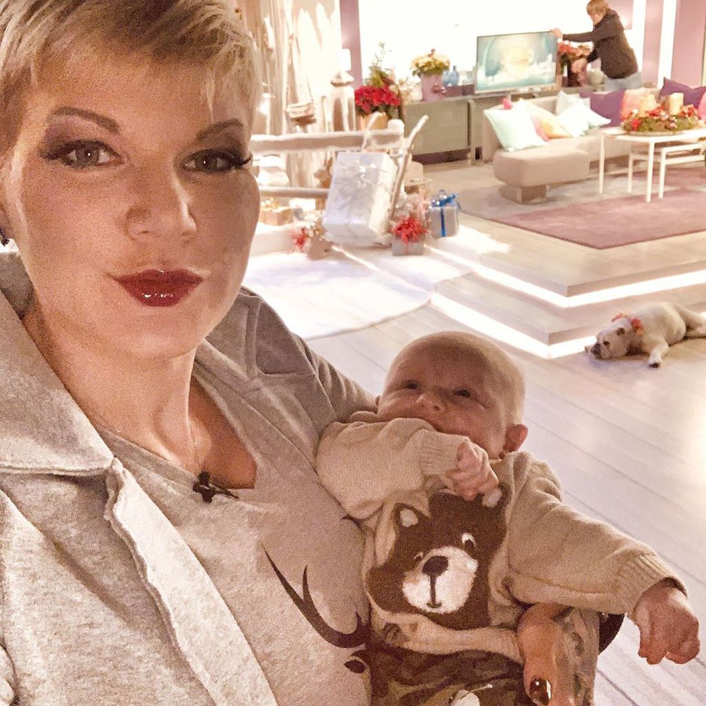 Melanie Müller und ihr Sohn Matty im Dezember 2019