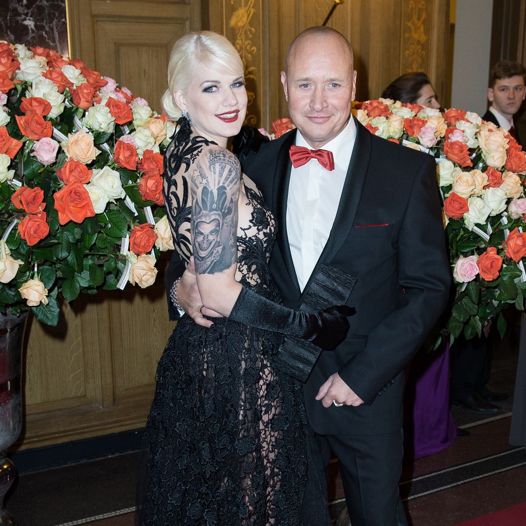 Melanie Müller und Mike Blümer beim Semper Opernball, 2015