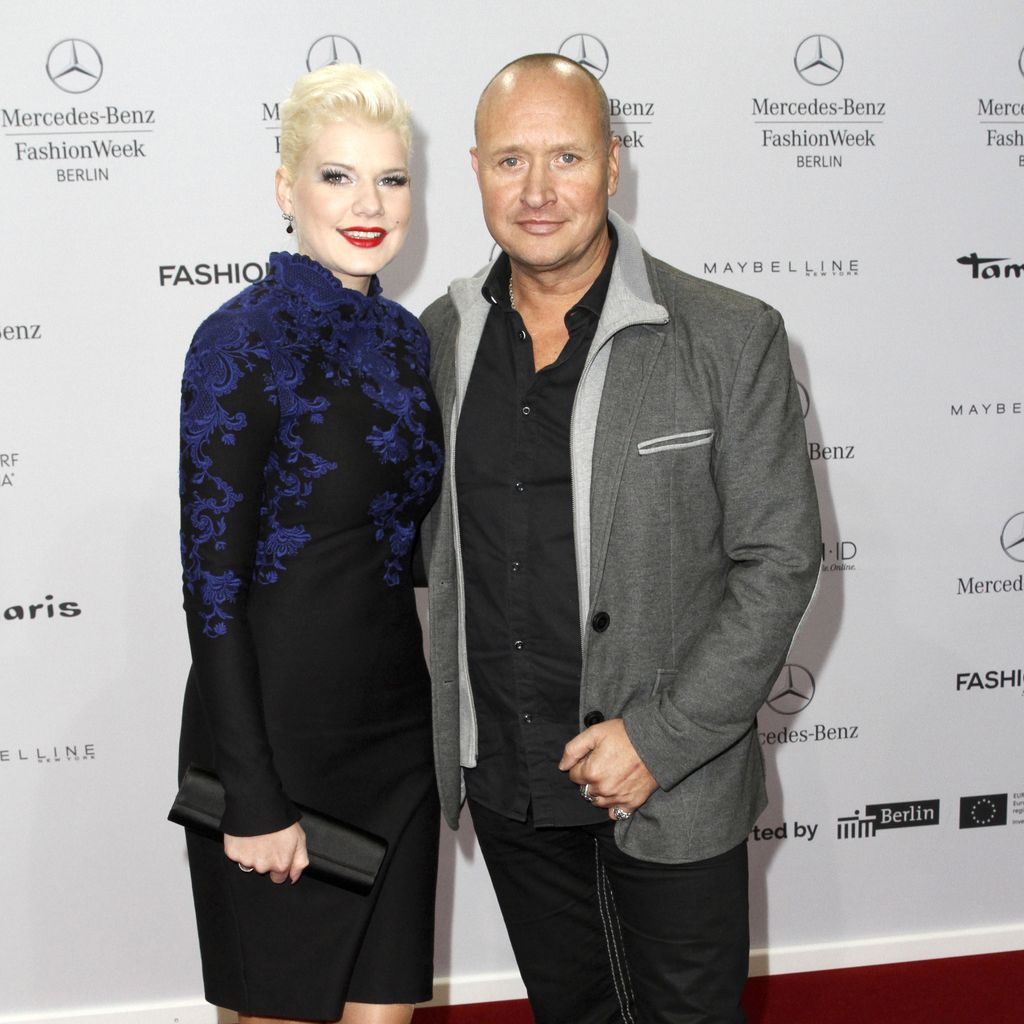 Melanie Müller und Mike Blümer auf der Berlin Fashion Week, 2015
