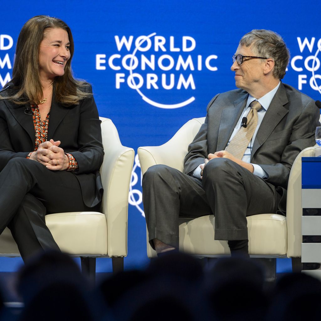 Melinda und Bill Gates im Januar 2015 in Davos