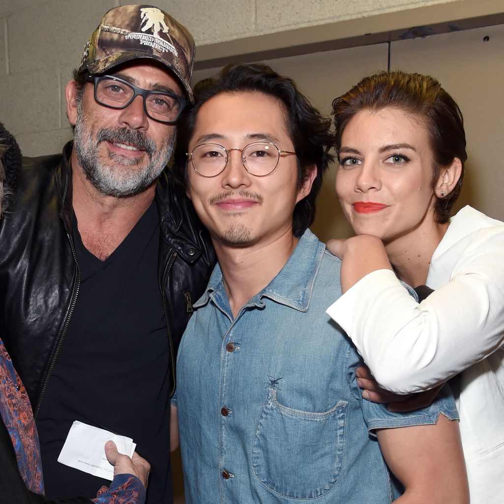 Melissa McBride, Jeffrey Dean Morgan, Steven Yeun und Lauren Cohan