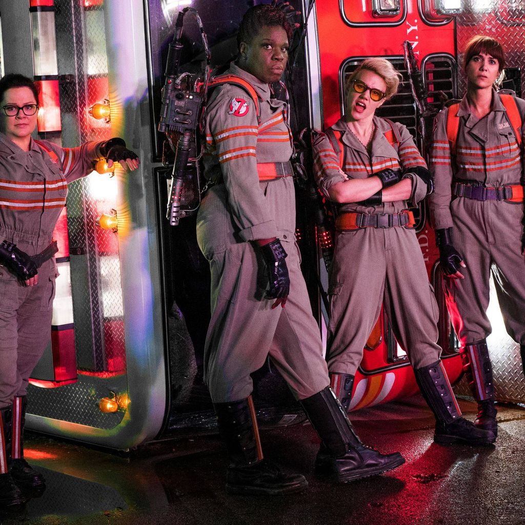 Melissa McCarthy, Leslie Jones, Kate McKinnon und Kristen Wiig in "Ghostbusters"