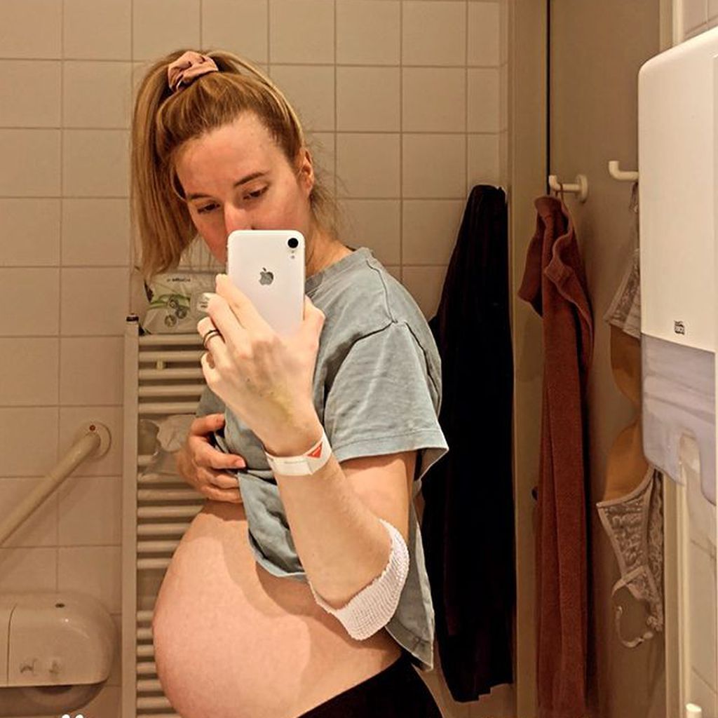 Melissa, kurz vor der Geburt ihres Babys
